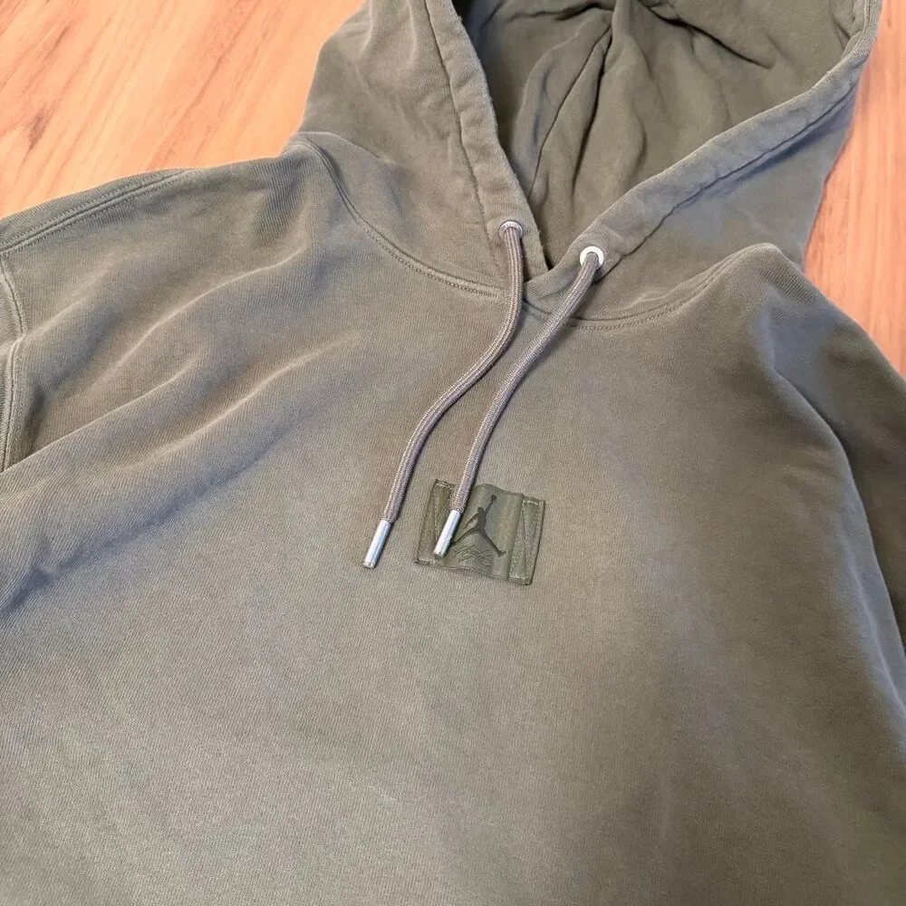 Jordan Brand olive green hoodie baggy men’s Size Small